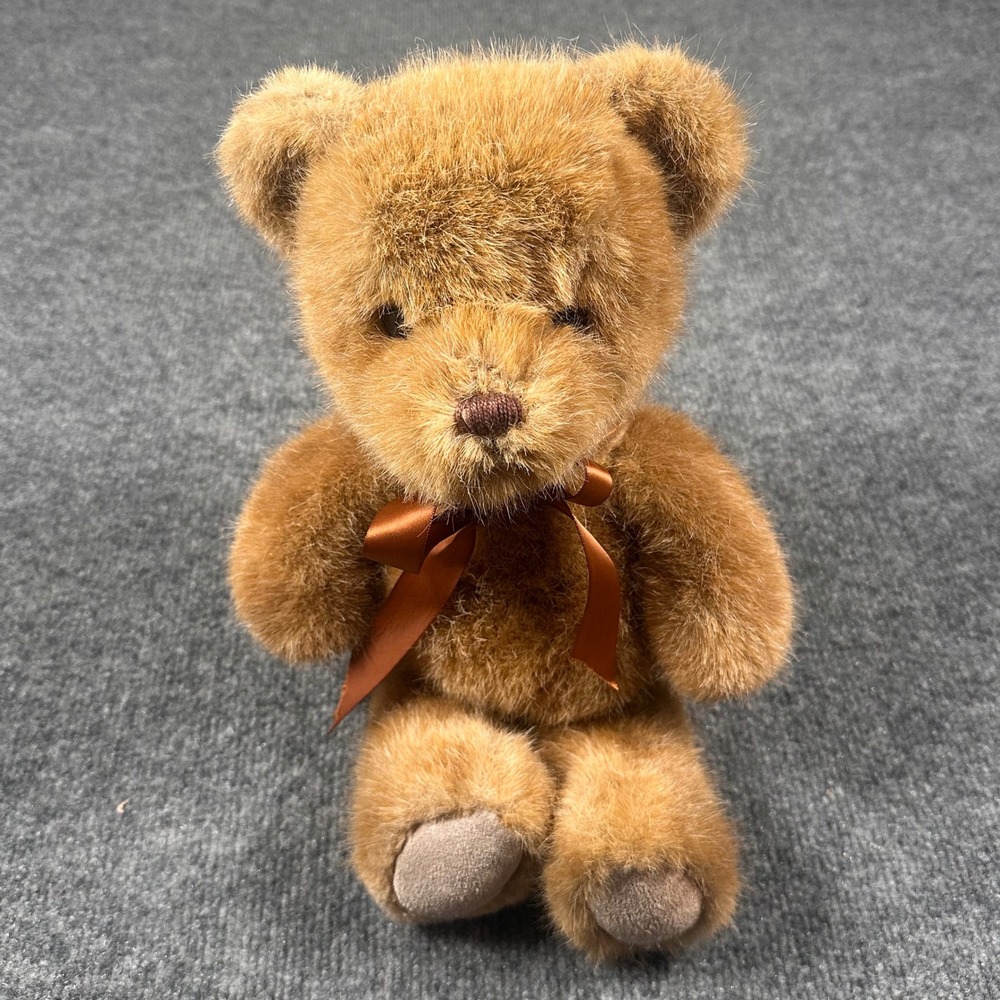 Russ Berrie Teddy Bear Vintage Plush Stuffed Animal Brown 14" No. 331